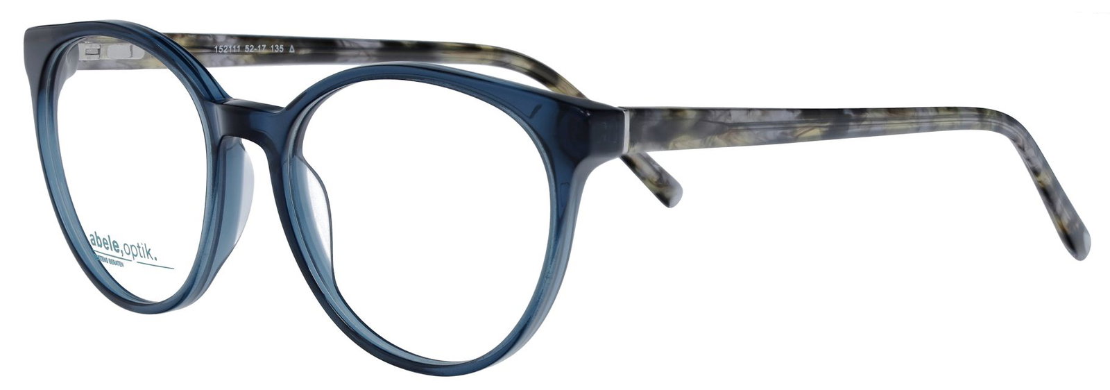 abele optik Brille für Damen in blau gemustert 152111